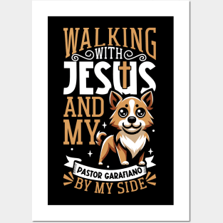 Jesus and dog - Pastor Garafiano Posters and Art